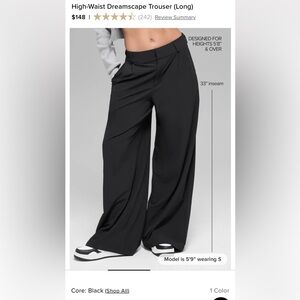 ALO Yoga Black Wide-Leg Women's Pants
